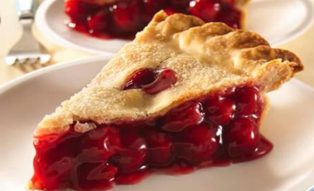 A slice of cherry pie